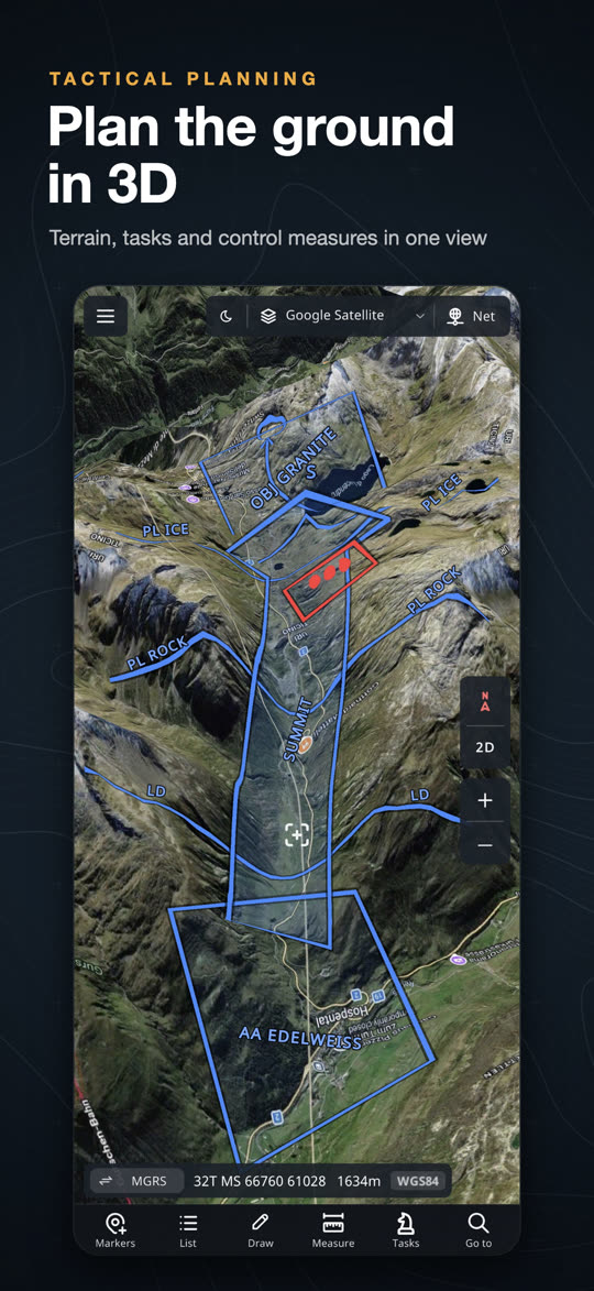 Plan the ground in 3D