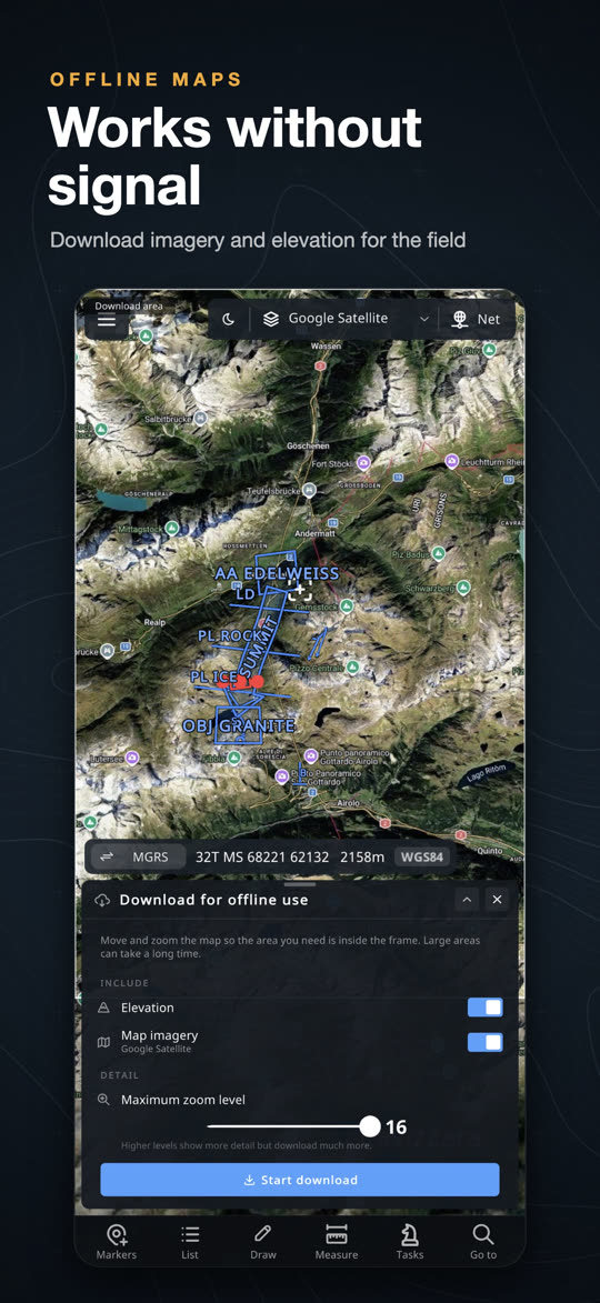 Works without signal