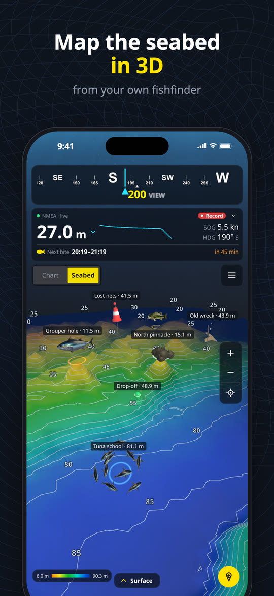 Map the seabed in 3D
